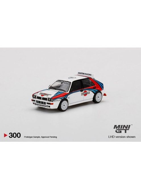 Minigt - Lancia Delta Hf Intergrale Evoluzione Martini Racing, White/Red/Blue Left Hand Drive - Mini Gt