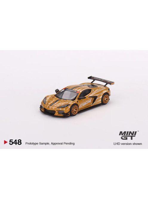 Minigt - Chevrolet Corvette C8.R Stars Stripes 2023 Gold Silver Mijo Exclusives (Lhd) - Mini Gt