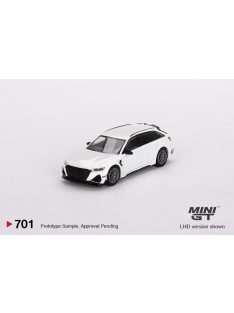   Minigt - 1:64 Audi ABT RS6-R Glacier White Metallic 2020 (LHD) - MINI GT