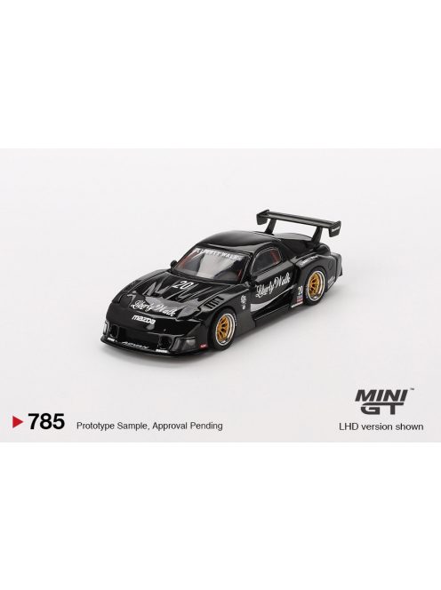 Minigt - 1:64 Mazda RX-7 LB-Super Silhouette Liberty Walk Black 2023 (LHD) - MINI GT