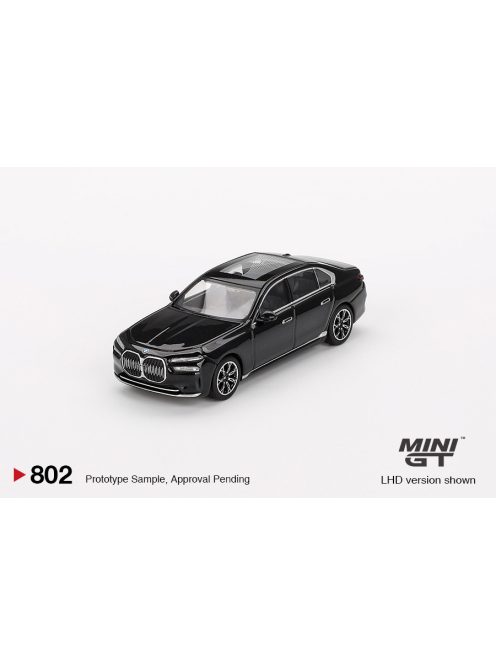 Minigt - 1:64 BMW i7 xDrive60 Black Sapphire 2024 (LHD) - MINI GT
