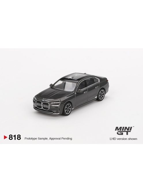 Minigt - 1:64 BMW i7 xDrive60 Dravit Grey 2024 (LHD) - MINI GT