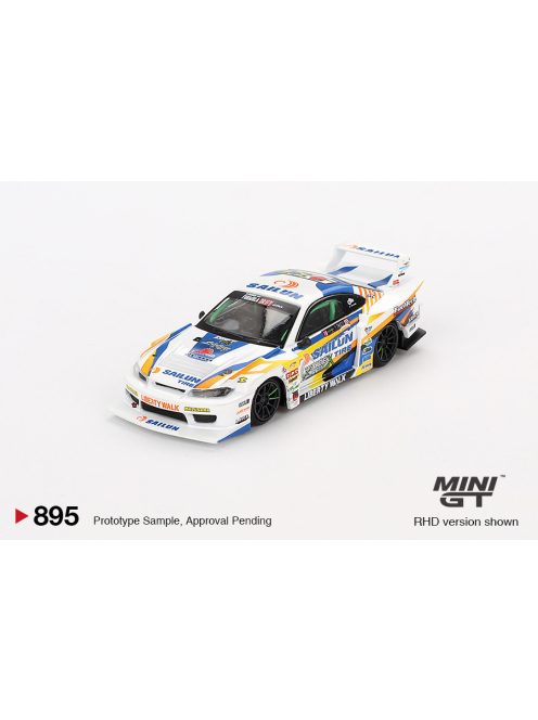 Minigt - 1:64 Nissan Silvia (S15) LB-Super Silhouette #555 Formula Drift Japan, 2023 (RHD) - MINI GT