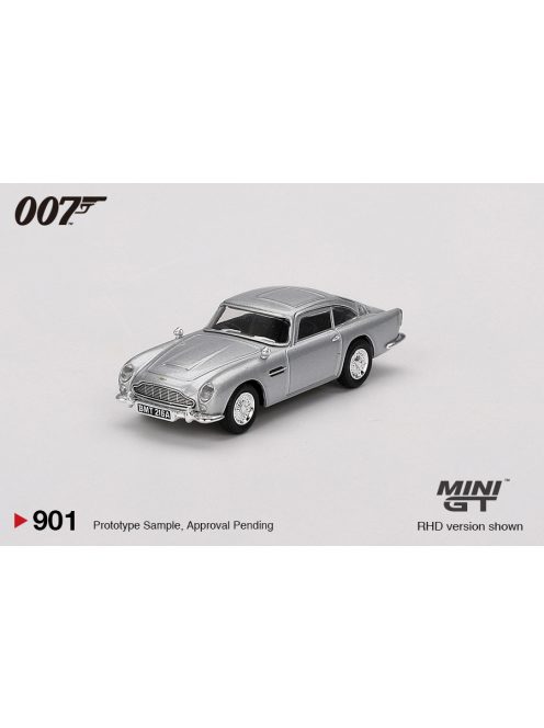 Minigt - 1:64 Aston Martin DB5 James Bond 007 "Thunderball" English Blister Packaging, 1965 (RHD) - MINI GT