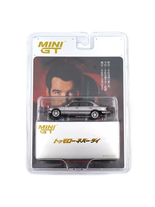 Minigt - BMW 750IL (E39) "Tomorrow Never Dies" Japanese 1997 (Blister Packaging)