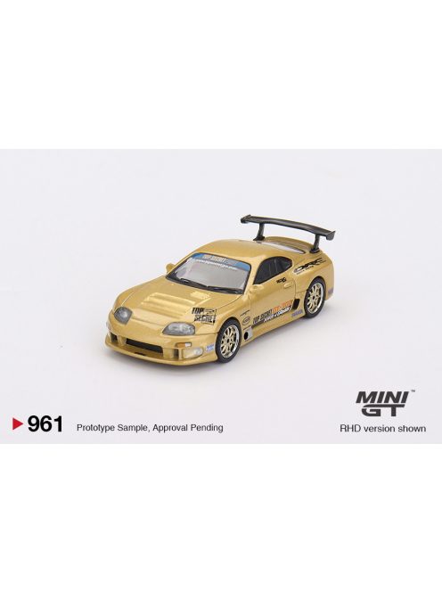 Minigt - 1:64 Toyota Supra MK4 (A80) Top Secret GT-300 Top Secret Gold 2023 (RHD) - MINI GT