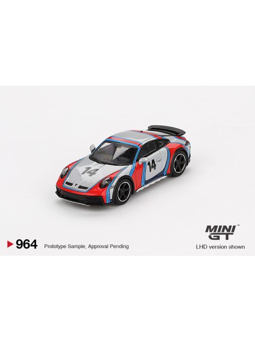 Minigt - Porsche 911 (992) Dakar #14 "Rally 1978" Ice Grey Metallic Rally Tribute 2024 (LHD)