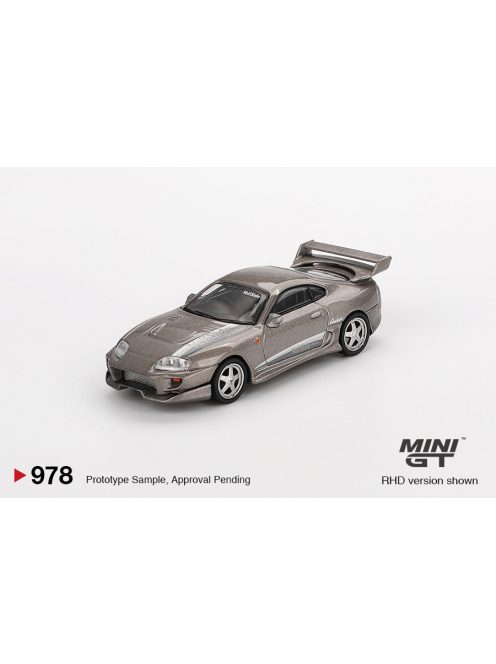 Minigt - 1:64 Toyota Supra MK4 (A80) VeilSide Combat V-II Combat Grey 2011 (LHD) - MINI GT