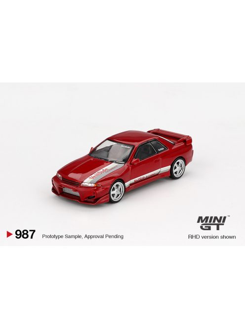 Minigt - 1:64 Nissan Skyline GT-R (R32) VeilSide Combat C-I Gem Red 2011 (RHD) - MINI GT
