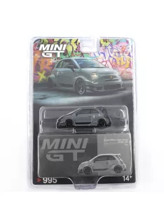   Minigt - 1:64 Fiat Abarth 595 LB-WORKS x Abas Works Grey 2024 (LHD) - Blister Packaging - MINI GT