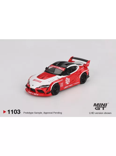 Minigt - 1:64 Toyota GR Supra LB-Works, Red/White, 2025 (LHD)