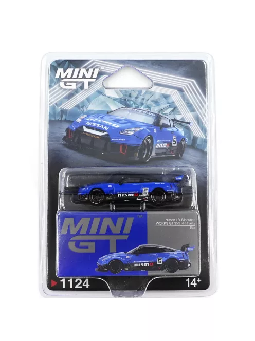 Minigt - 1:64 Nissan GTR R35 LB-Silhouette Works GT Ver.2 Blue 2025 (LHD) (Blister Packaging)