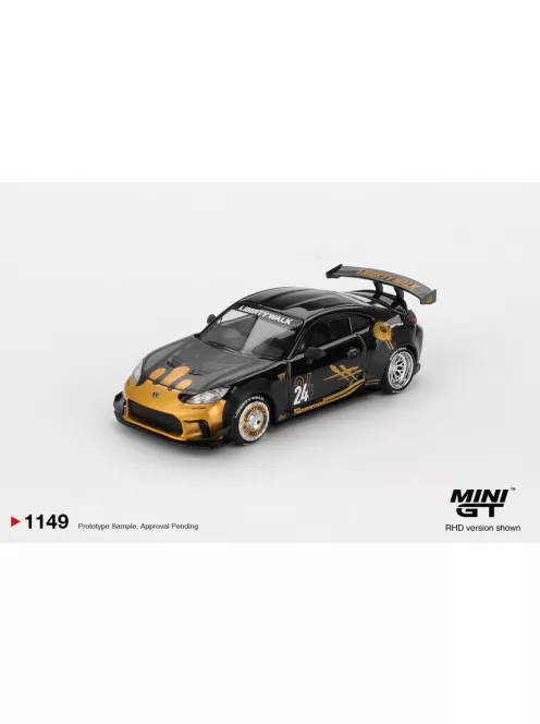 Minigt - 1:64 Toyota GB Supra GR86 LB-Nation, Black/Gold,2025 (RHD)