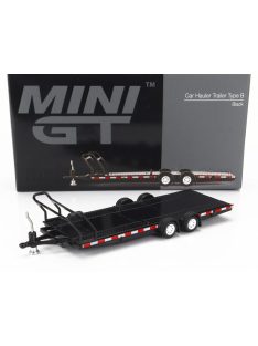  TrueScale - ACCESSORIES CARRELLO TRASPORTO AUTO 2-ASSI - CAR TRANSPORTER TRAILER - CAR NOT INCLUDED BLACK