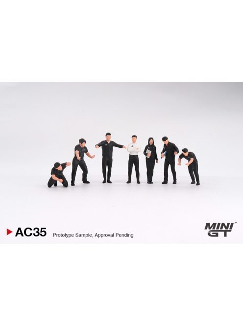 Minigt - 1:64 Figurine: NISMO Technician Team 2024 - 7 figures - MINI GT