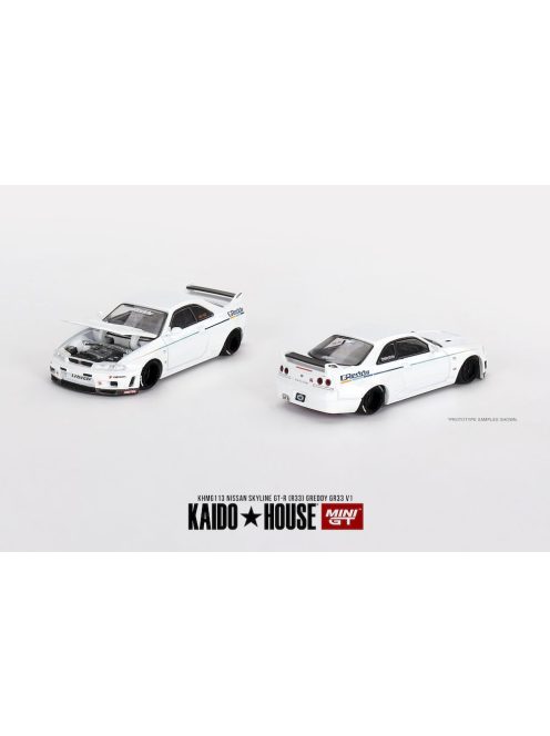 Minigt - 1:64 Nissan Skyline GT-R (R33) Greddy GR33 V1  1995 - MINI GT