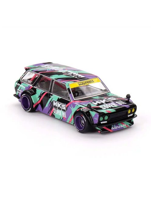 Minigt - 1:64 Datsun 510 Wagon HKS V1 1969 (RHD) - MINI GT