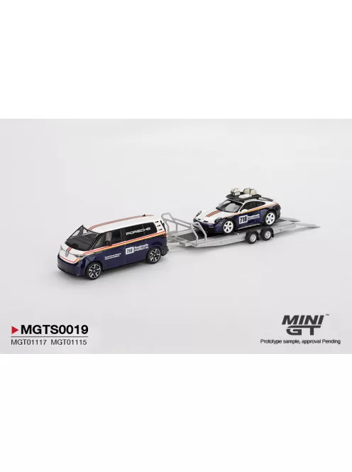 Minigt - Set: Porsche 911 Dakar #718 + Volkswagen ID. Buzz Porsche Centrum Gelderland Roughroads 2025