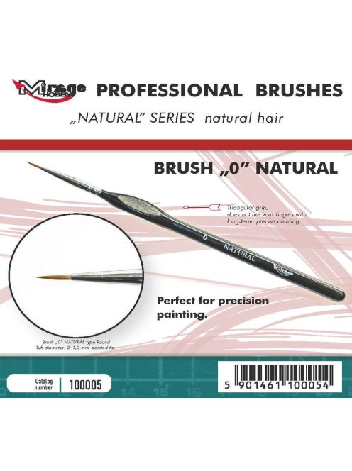 Mirage Hobby - MIRAGE BRUSH NATURAL SIZE 0