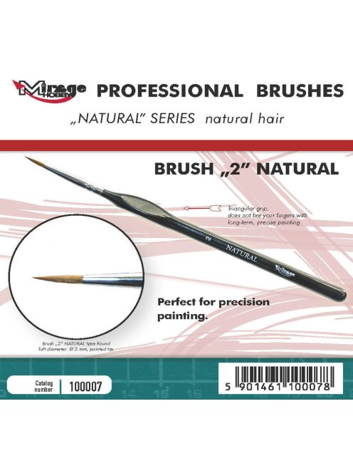 Mirage Hobby - MIRAGE BRUSH NATURAL SIZE 2