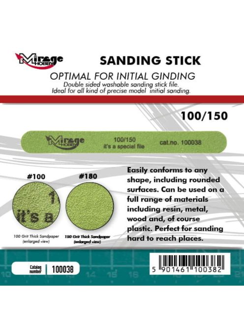 Mirage Hobby - MIRAGE Sanding Stick Double Grid 100/150