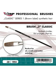  Mirage Hobby - MIRAGE BRUSH FLAT HIGH QUALITY CLASSIC SERIES 1 size 2