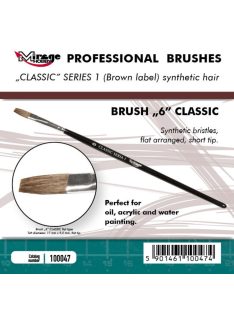   Mirage Hobby - MIRAGE BRUSH FLAT HIGH QUALITY CLASSIC SERIES 1 size 6