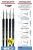 Mirage Hobby - MIRAGE BRUSH SET of Standard of 4 brushes in sizes:00, 0, 1, 2 (hair:synthetic