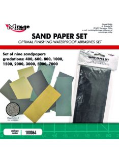   Mirage Hobby - MIRAGE SAND PAPER (9 pcs: 400, 600, 800, 1000, 1500, 2000, 3000, 5000, 7000,)