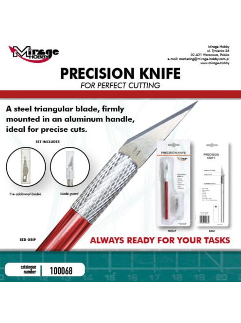 Mirage Hobby - MIRAGE Precision Knife + 5 blades (RED)