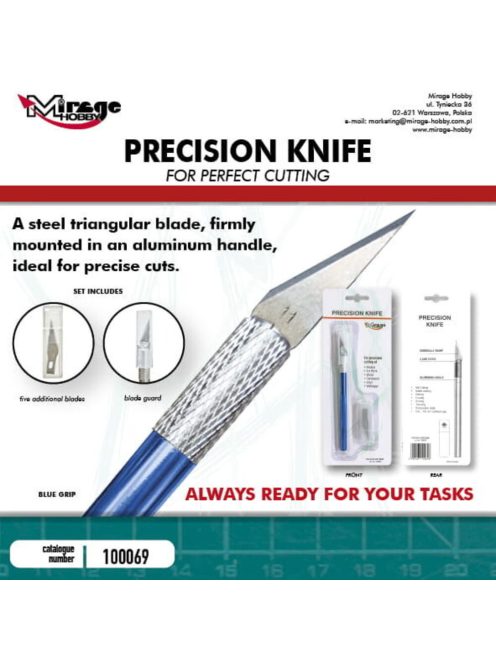 Mirage Hobby - MIRAGE Precision Knife + 5 blades (BLUE)