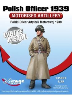   Mirage Hobby - Polish Officer 1939 Motorised Artillery White Metal