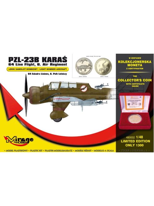 Mirage Hobby - PZL-23B Karas Light Bomber 64th Line