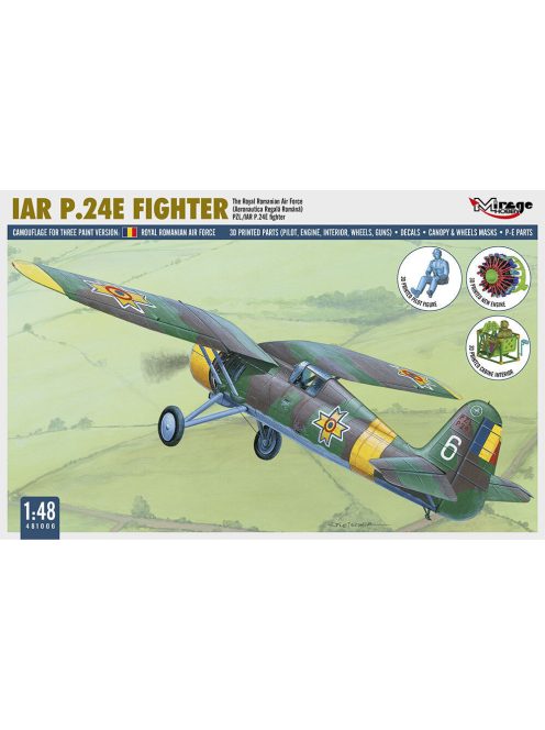 Mirage Hobby - IAR P.24E FIGHTER The Royal Romanian Air Force mit Resin und Fotoätzteilen