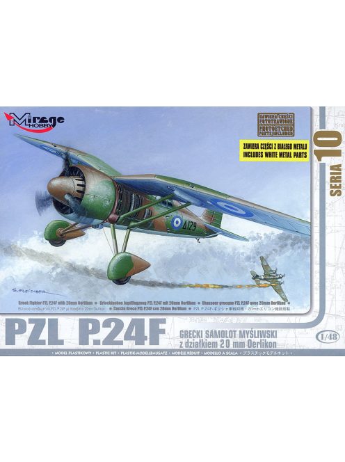 Mirage Hobby - PZL P.24 F der griechischen Luftwaffe mit Resin- und Fotoätzteilen