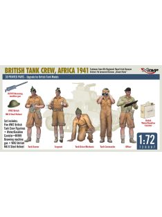   Mirage Hobby - BRITISH TANK CREW, AFRICA 1941 Tankmen from 8th Regiment Royal Irish Hussars British 7th Armored Division „Desert Rats”