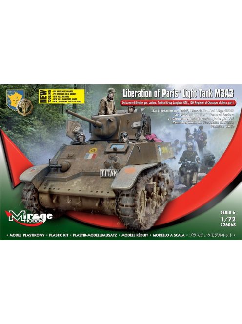 Mirage Hobby - Liberation of Paris,Light Tank M3A3