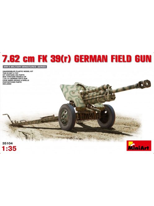 MiniArt - 7,62 cm FK 39(r) German Field Gun