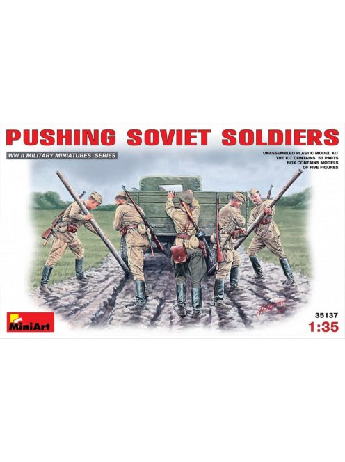 MiniArt - Pushing Soviet Soldiers