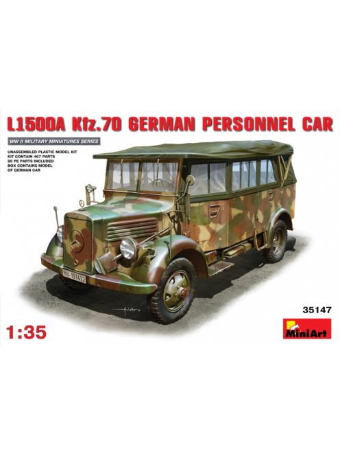 MiniArt -  L1500A (Kfz.70) German Personnel Car