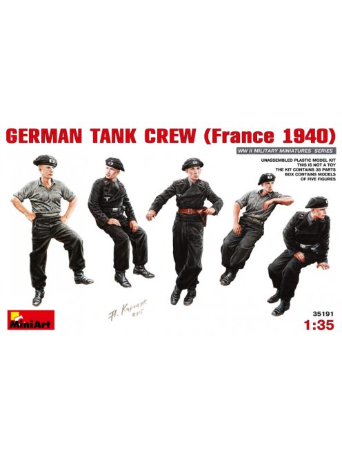 MiniArt - German Tank Crew (France 1940)