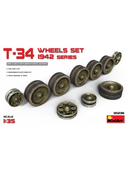 MiniArt - T-34 Wheels Set 1942 Series