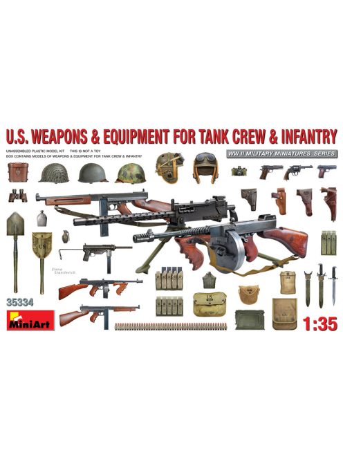 Miniart - U.S. Weapons & Equipment for Tank Crew & Infantry