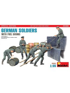   MiniArt - German Soldiers w/ Fuel Drums. Special Edition (35041 & 35597 6 drums)