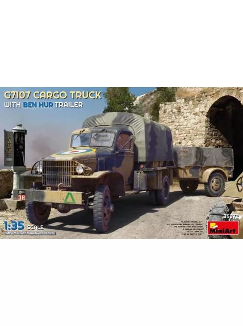Miniart - G7107 Cargo Truck with "Ben Hur" Trailer