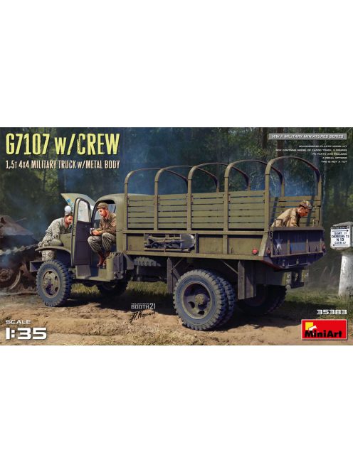 MiniArt - G7107 W/Crew 1,5T 4X4 Cargo Truck W/Metal Body