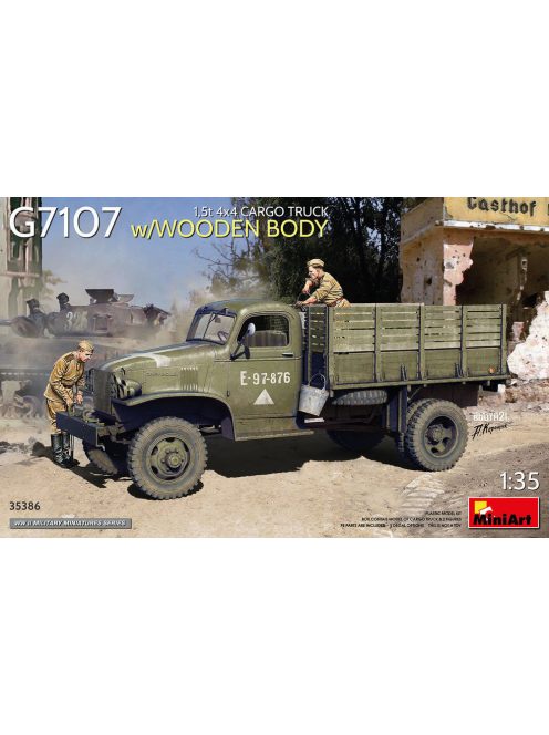 MiniArt - 1,5t 4x4 G7107 Cargo Truck w/Wooden Body