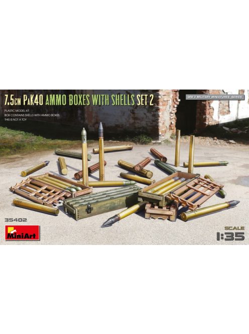 Miniart - 7.5cm PaK40 Ammo Boxes w/Shells Set 2