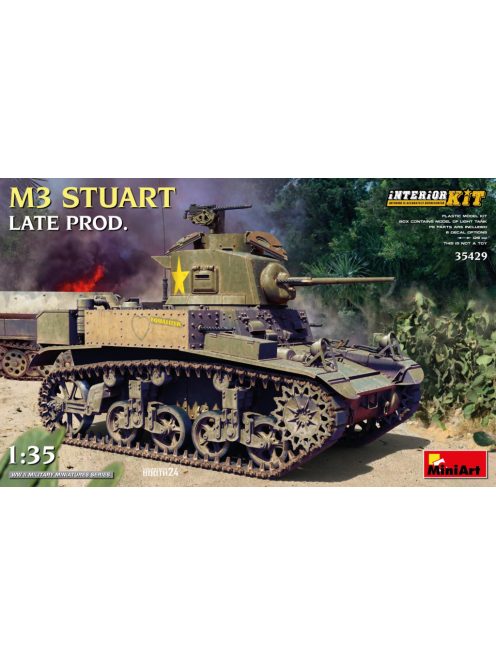 MiniArt - 1/35 M3 STUART LATE PROD. INTERIOR KIT