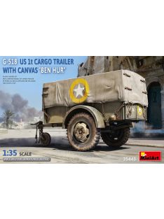   Miniart - G-518 US 1t Cargo Trailer "Ben Hur" w/Canvas